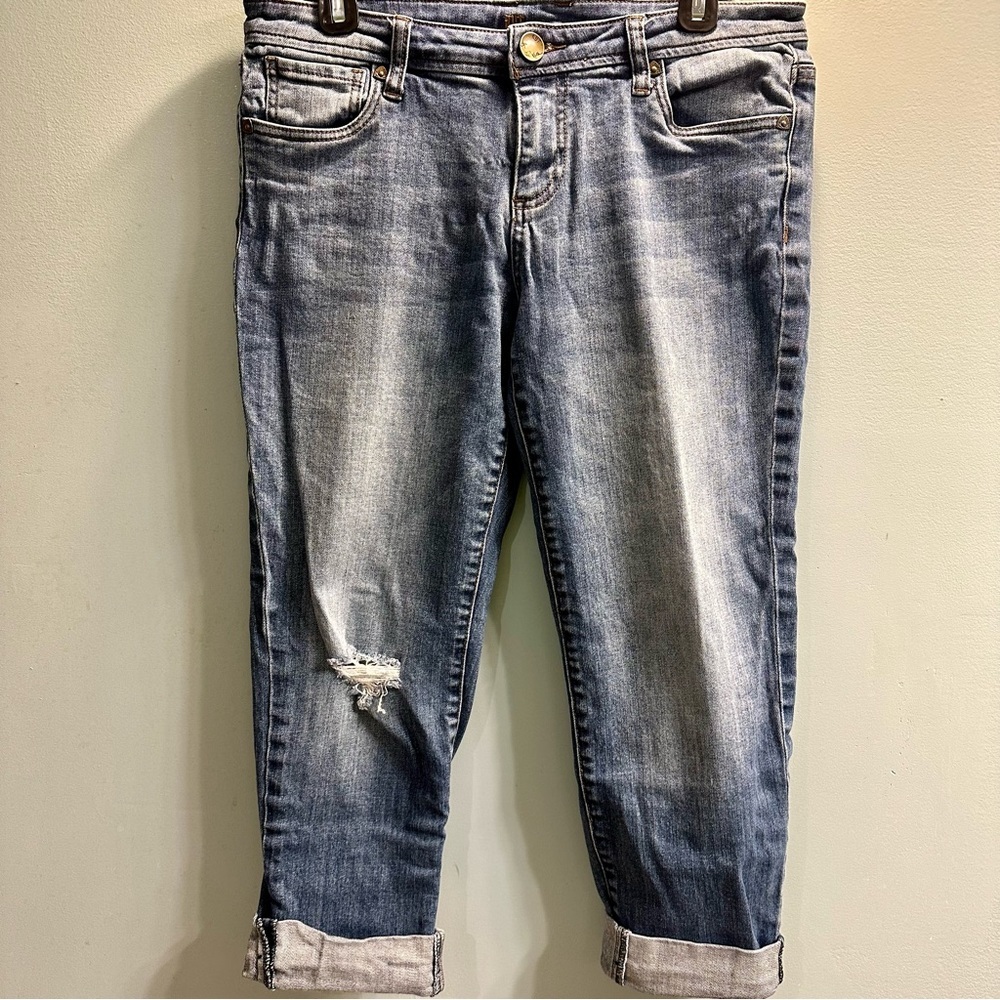 Kut from the Kloth Catherine Distressed Boyfriend Jeans​